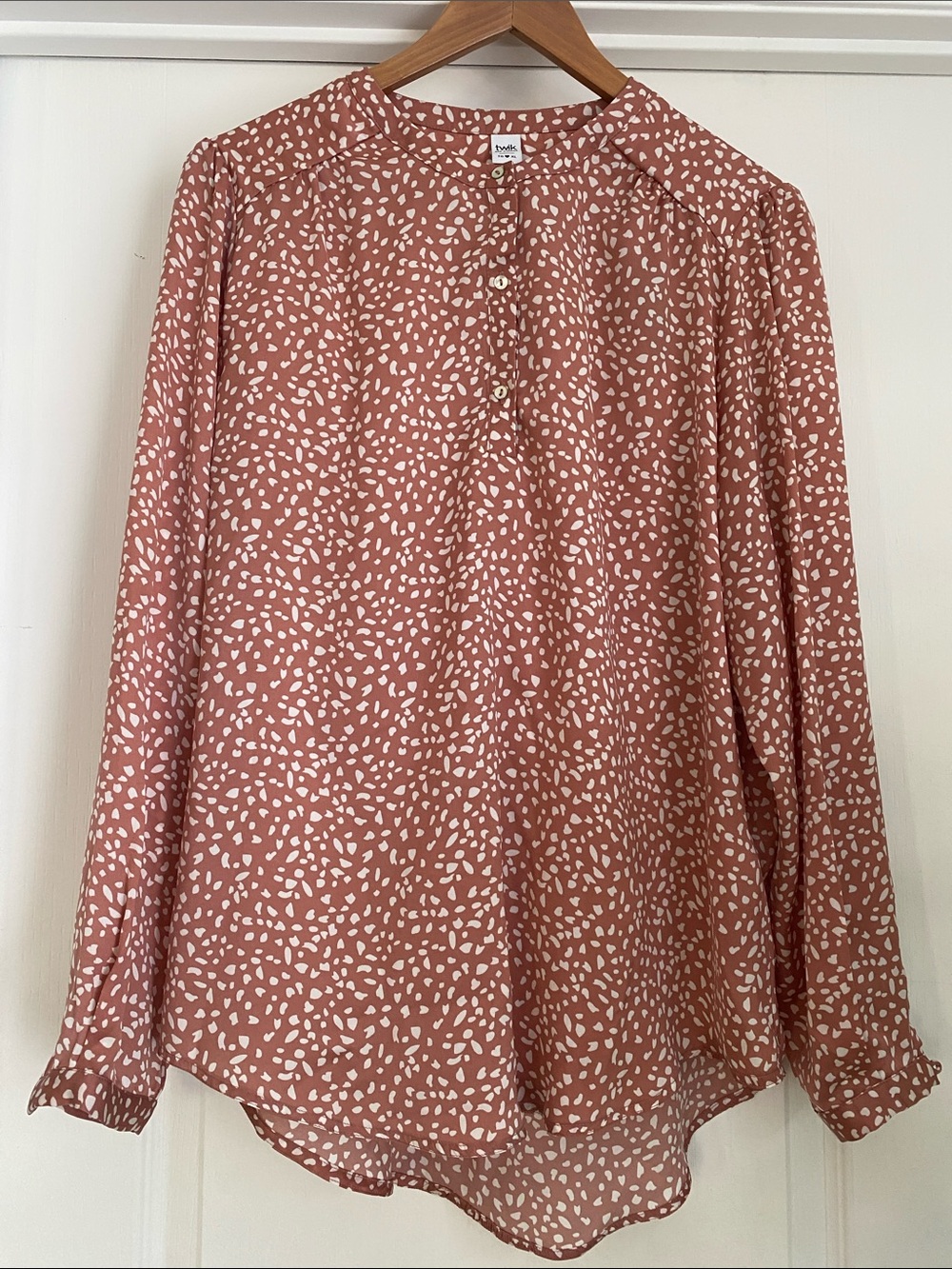 Simons Dusty Rose Printed  Blouse